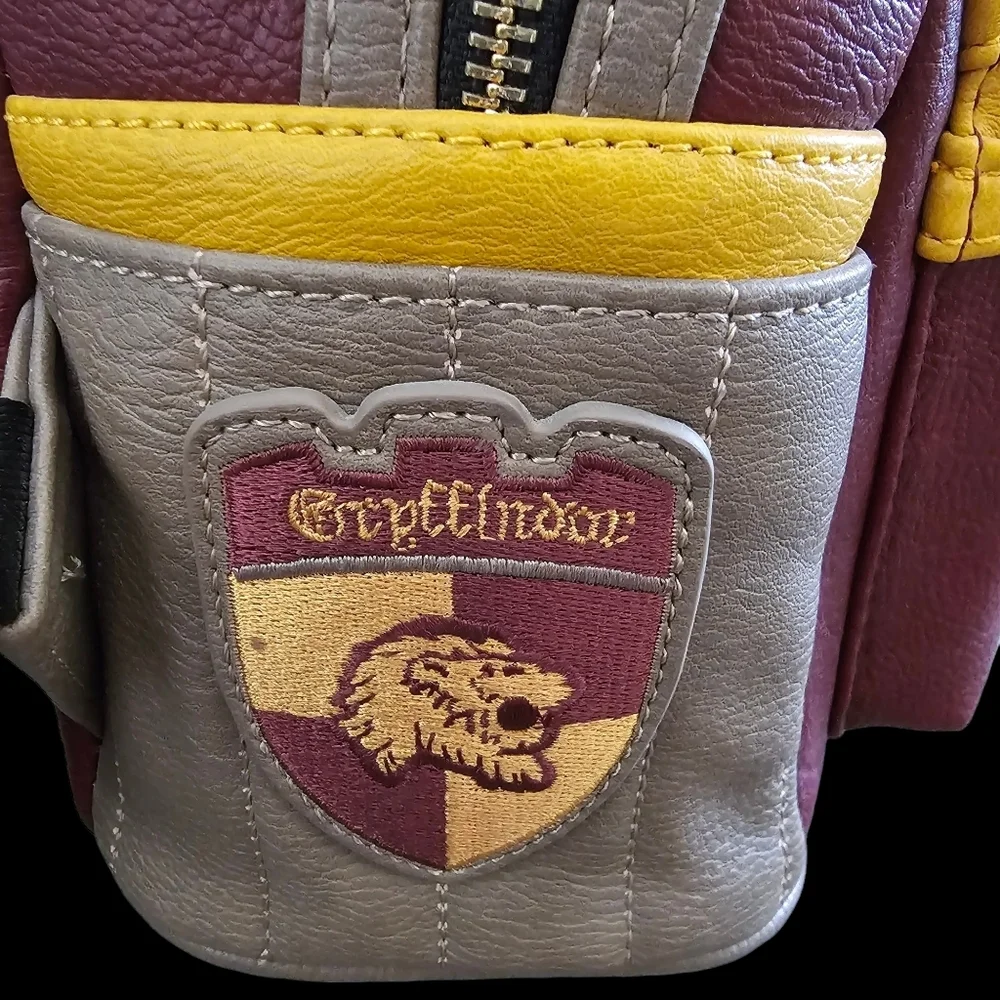 HARRY POTTER RON WEASLEY GRYFFINDOR LEATHER BACKPACK BY LOUNGEFLY - Picture 10 of 16